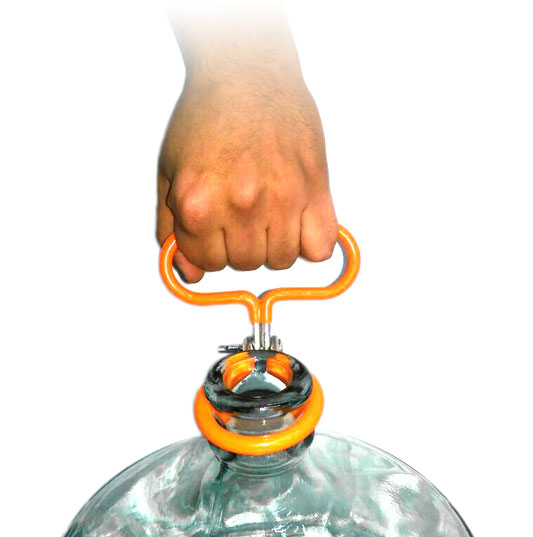6.5 Gallon Glass Carboy Carry Handle – Heavy Duty Steel With Rubber Coating